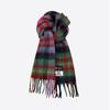 Cozy Plaid Wool-Blend Scarf: Warm, Furry, and Trendy Shawl for Autumn and Winter