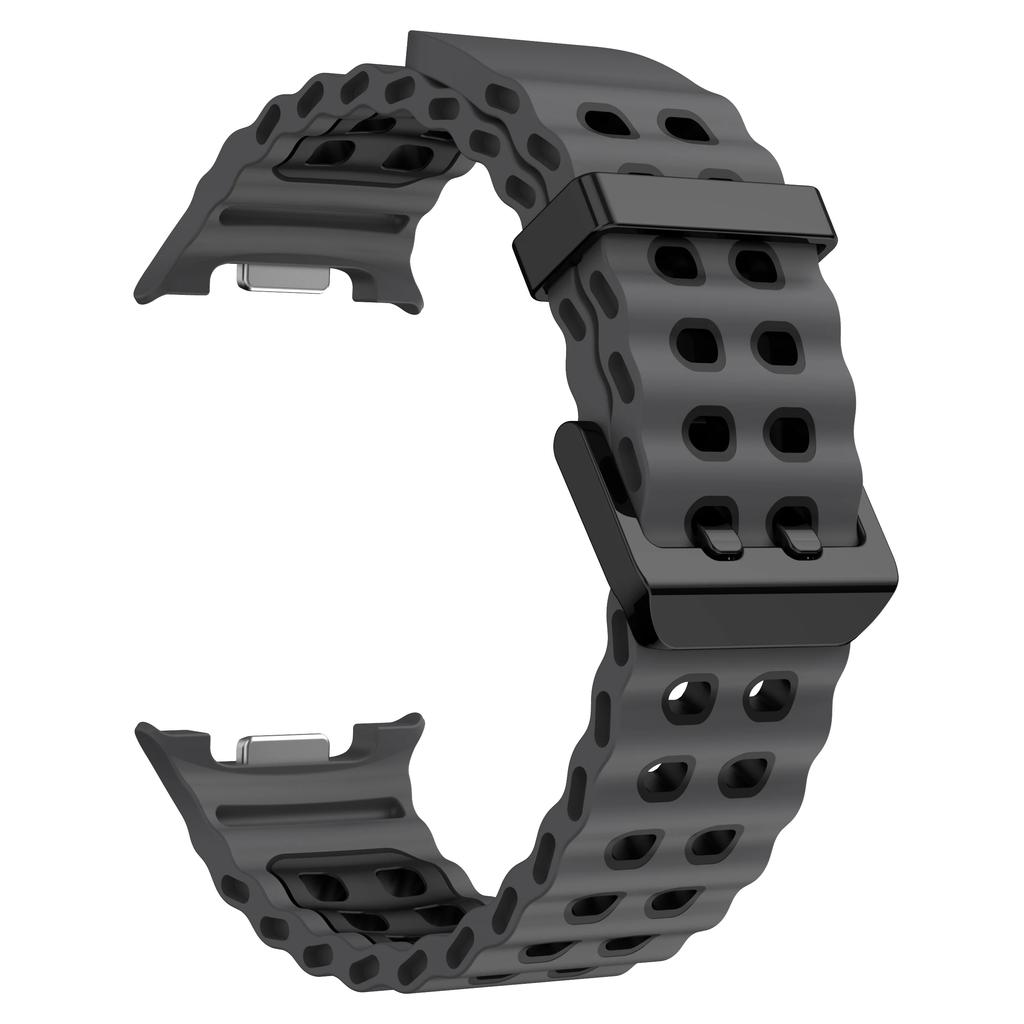 For Samsung Galaxy Watch 8 Strap 40mm 44mm Two color Sport silicone Marine belt Bracelet correa Galaxy Watch 8 classic 46mm band