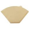 Okabe Coffee Filters, 2-4 Cup Capacity, Made in Japan, Trapezoidal, Brown, Unbleached, Easy-Open, with Tabs, 100 Filters per Pack (200 Filters in Tota