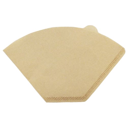 Okabe Coffee Filters, 2-4 Cup Capacity, Made in Japan, Trapezoidal, Brown, Unbleached, Easy-Open, with Tabs, 100 Filters per Pack (200 Filters in Tota