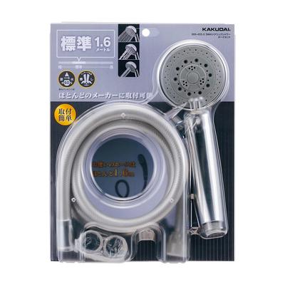 Kakudai Металлический набор душевого шланга, Серебристый, 1,6 м, 366-432-S