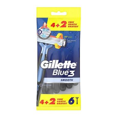 Blue 3 Smooth одноразовые бритвы для мужчин 6шт