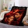 Lucifer Fiery Romance Flannel Blanket Super Soft Warm Cozy Blanket For Sofa Bed Office Travel Allseason Home Decor Gift