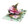 3D Pop Up Bouquet Hummingbird Flowers Happy Mother's Day Card Greeting Cards For Birthday Anniversary Wedding Mother's Day Gift