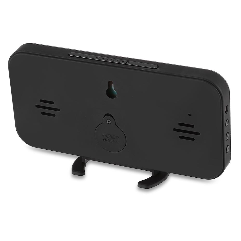 Светодиодный цифровой будильник, настольные часы с регулируемой яркостью для домашнего офиса, отеля, датчик освещенности, USB, современные цифровые часы