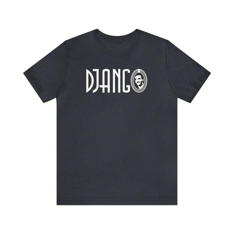 Django Reinhardt In A Petite Bouche Gypsy Jazz Guitar Tshirt