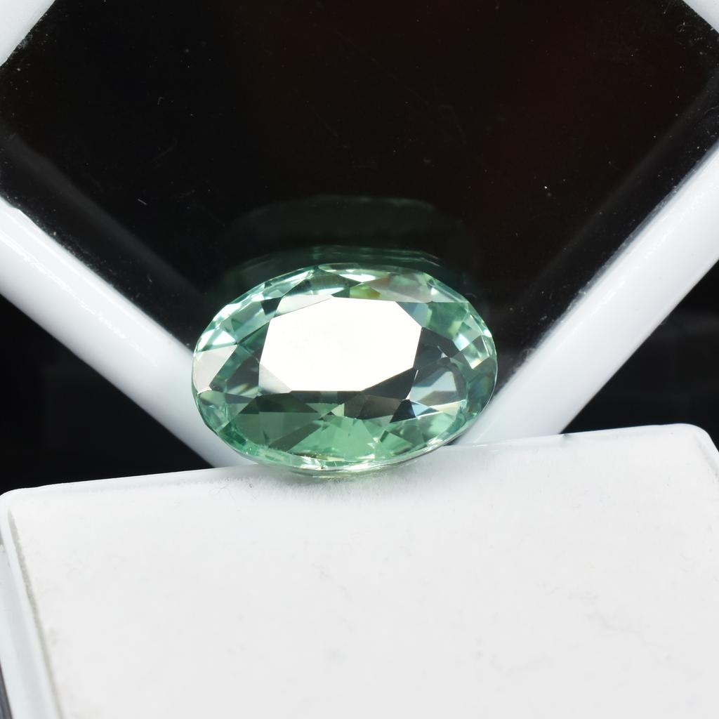 Bluish Green Sapphire Natural 17.35 Ct Oval Certified Beautiful Gemstone