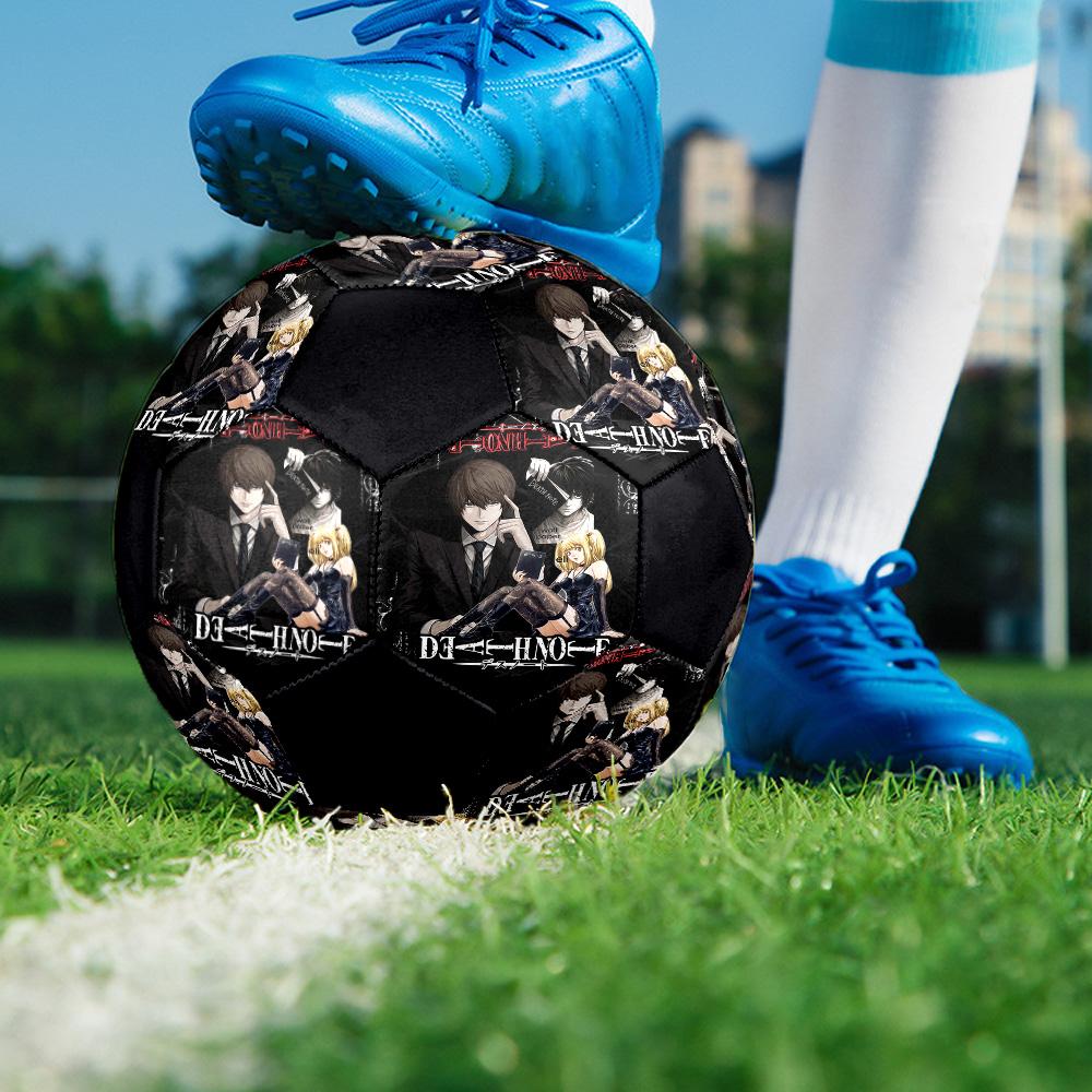 Death Note Indoor Soccer Ball Colorful All Ages Size 5 Machine Stitched PVC Competition Ready Durable High-Bounce
