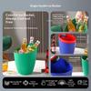 Oblique Plastic Ice Bucket Food Grade BPA Free Beer Chiller for Home Bar KTV Pool Party Birthday Festival Drink Storage