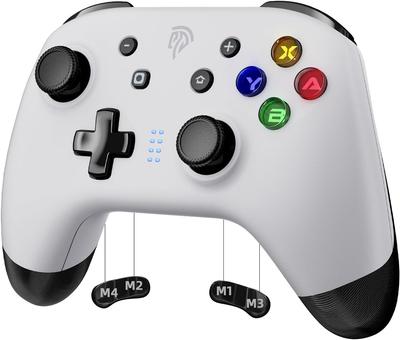 Беспроводной контроллер EasySMX для Nintendo Switch/Lite/OLED, Android/IOS/PC, Программируемые кнопки, Вибрация (белый)