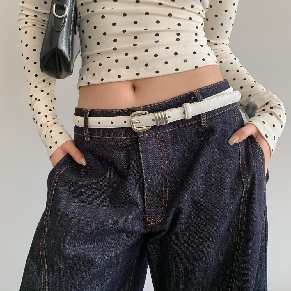 Thin Waist Belt Y2k Dress Jeans Belt Simple Women's Belt Spicy Girls
