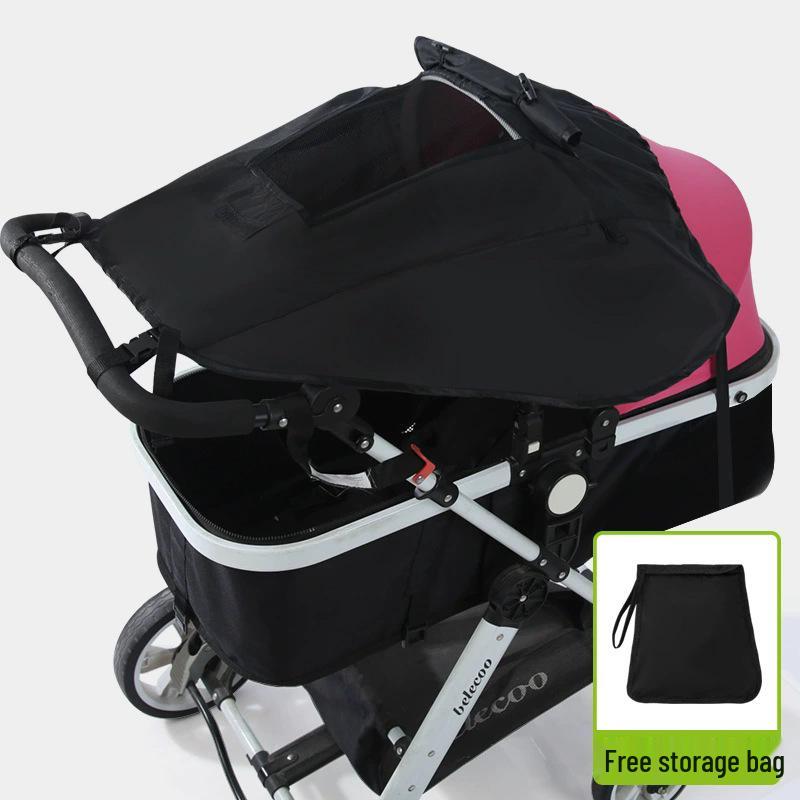 Универсальный двусторонний солнцезащитный козырек для детской коляски с защитой от УФ-лучей и теплоизоляцией