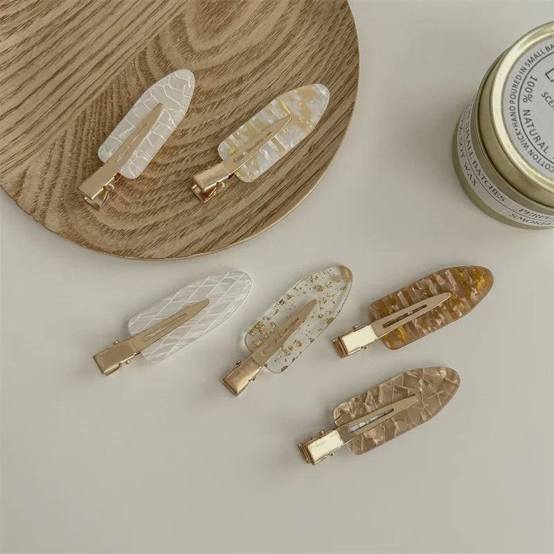 Элегантная весенняя французская шпилька: Высококачественная бесшовная боковая заколка для челки