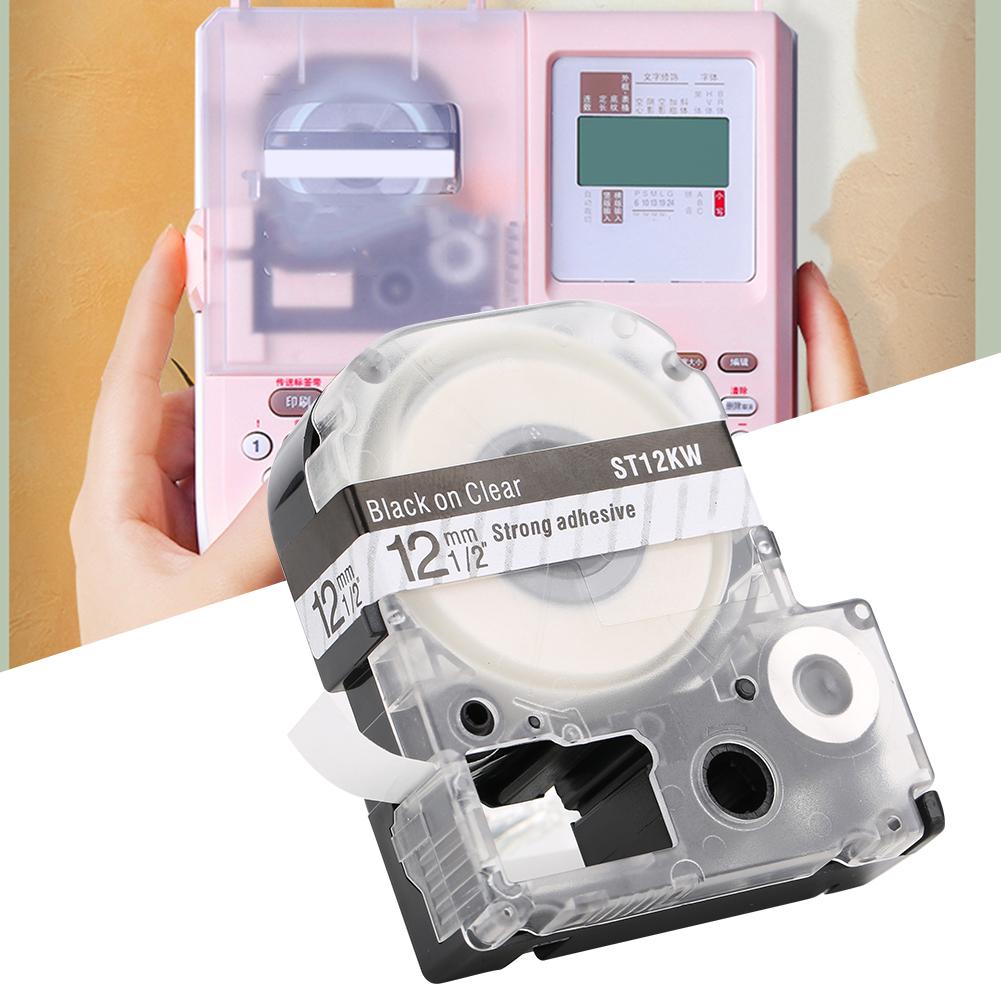 12 мм ламинированная лента для этикеток, цветная лента, подходит для принтера этикеток серии LW