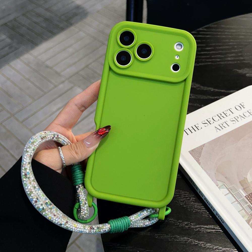 Ремешок-шнурок Мягкий силиконовый чехол для iPhone 17 Pro Max 16 15 14 13 12 11 XR XS X 7 8 Plus Защита камеры Ударопрочный чехол