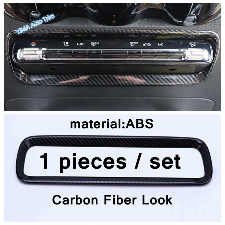 Car Window Lift Button / Armrest Box Switch / Gear Shift Box Decoration Panel Cover Trim For Mercedes-Benz GLA 220 H247 +