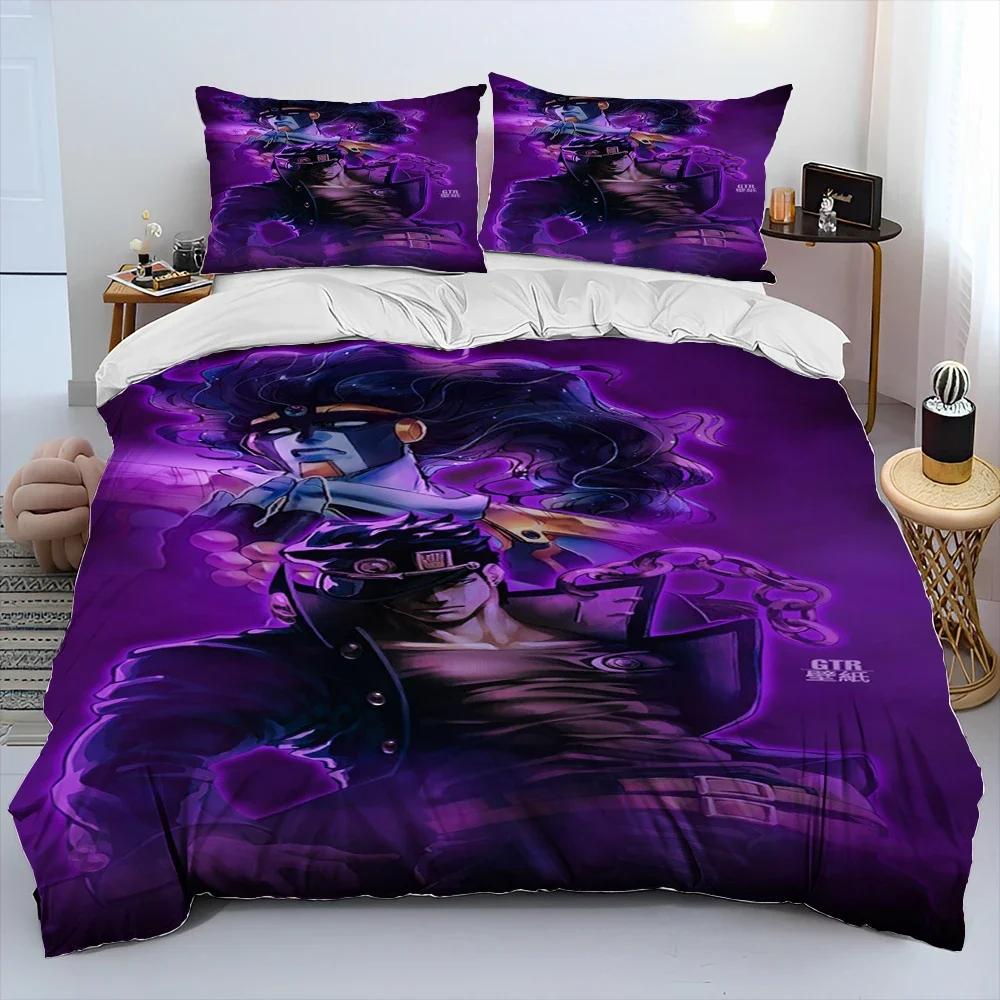 Аниме JoJo's Bizarre Adventure Уютное одеяло Пододеяльник Наволочка Комплект постельного белья Декор детской комнаты Домашний текстиль