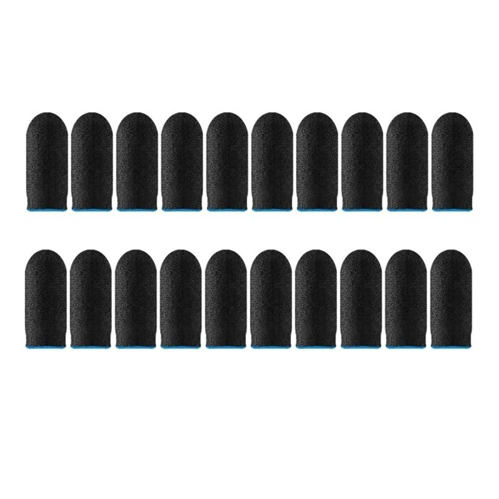 10PCS Nano Fiber Gaming Finger Sleeves Breathable Gaming Fingertip Covers Mobile Gaming