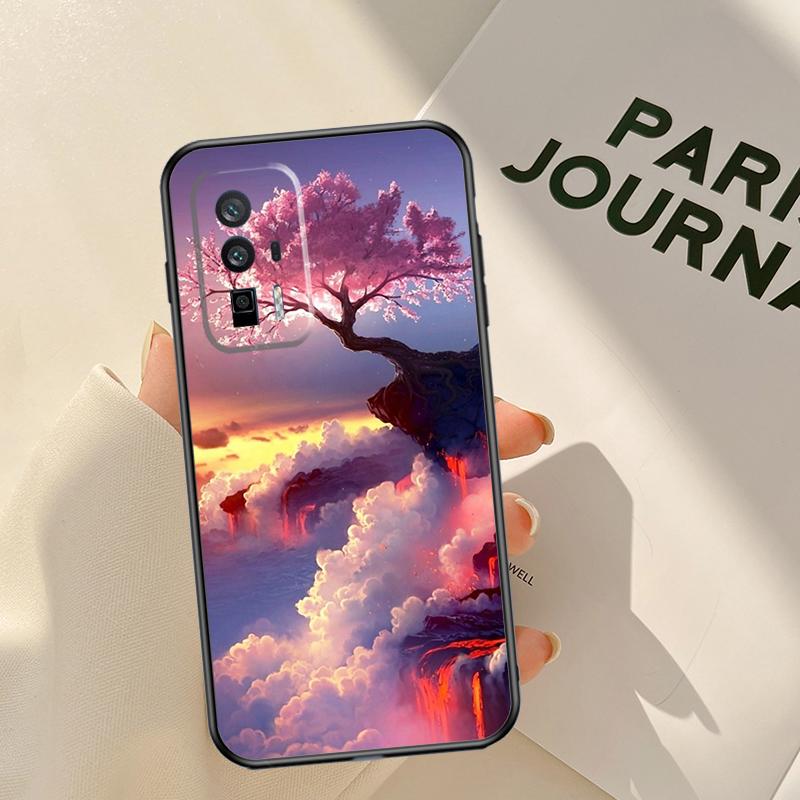 Чехол с аниме-пейзажем для Xiaomi 15 14 Ultra 13T 14T 15T Pro 17 Pro Max POCO X7 Pro X3 X5 X6 F5 F6 F7 F8 Чехол