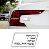 Car 3D ABS Trunk Badge Emblem Decals Sticker For Volvo T3 T4 T5 T6 T8 B5 B6 AWD Recharge XC40 XC60 XC90 V60 S60 S80 S90 V40 C30
