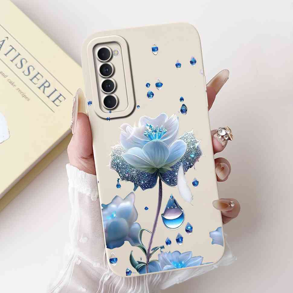 Для Oppo Reno 4 Pro 4G 6.55" Чехлы Модная Живопись Мягкий Силиконовый Чехол Для Reno 4 Pro 4PRO CPH2109 Роскошные Цветочные Чехлы для Телефона
