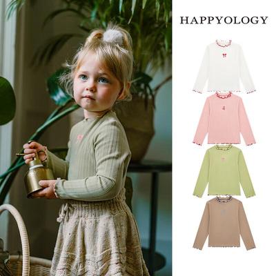 Детский вязаный топ с длинным рукавом и вышивкой Happyology