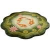 Imitation Cashmere Koi Pond Carpet Carp Print Irregular Floor Mat Lotus Rugs  Bedroom Decor