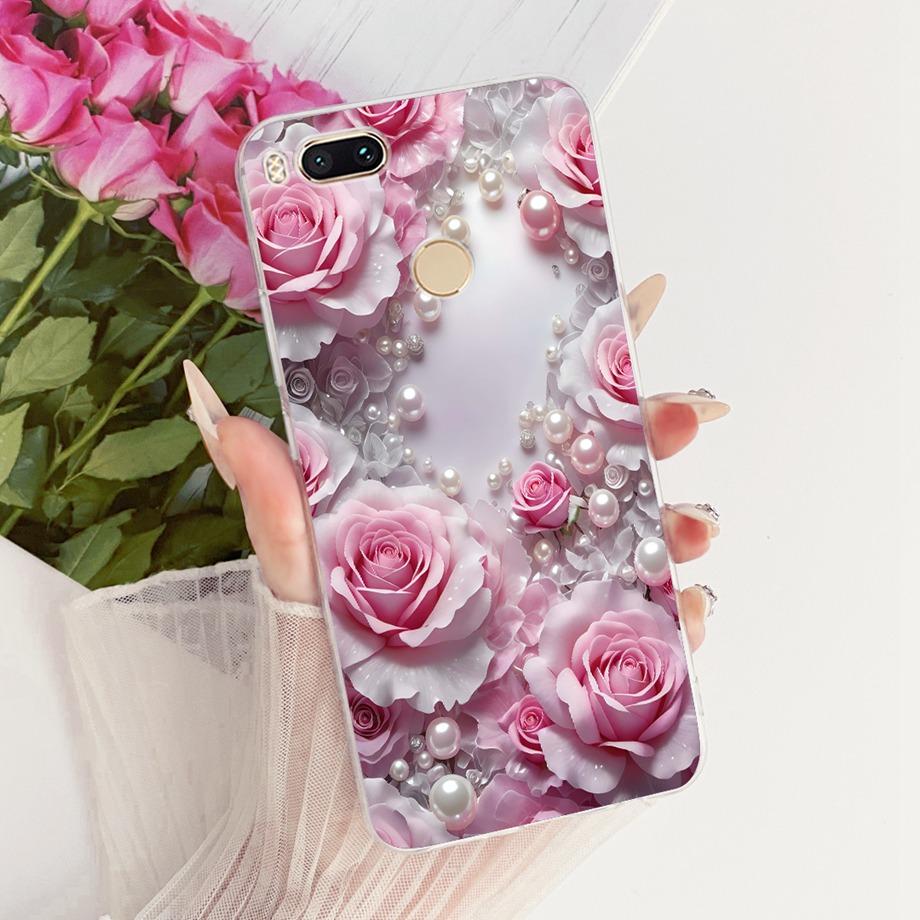 For Xiaomi Mi A1 Mi 5X Phone Case Luxury Flower Butterfly Cartoon Bow Pattern Back Cover Soft TPU Silicone On Xiomi mia1 mi5x