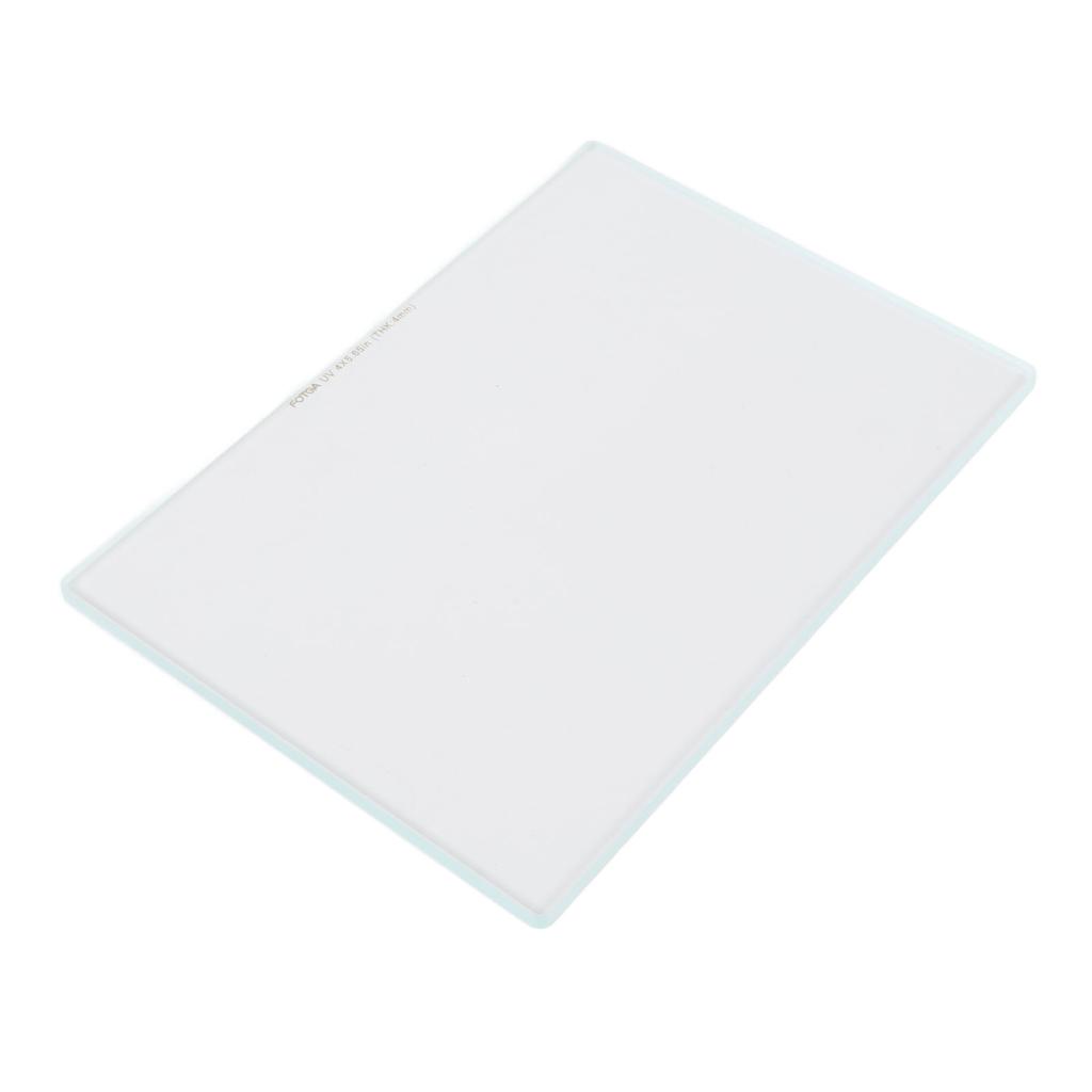 Square UV Filter 4x5.65 Inch Optical Glass High Definition Rectangular UV Protective Filter for Camera Lens Matte Box