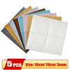5Pcs Self-Adhesive Panels Wallpapers Modern Home Decor 3D Wall Sticker Decorative Foam Ceiling Wall Murals For Decors For Room