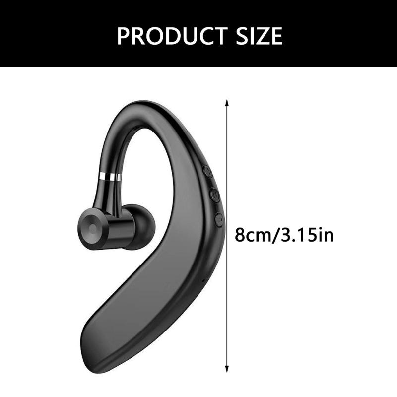 S109 Беспроводная Bluetooth-совместимая 5.1 Наушник-вкладыш с шумоподавлением для спорта и звонков Черный