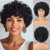 Синтетический короткий кудрявый парик с большим рулоном, большой пушистый гибкий парик из высокотемпературного волокна для женщин, для косплея, на каждый день и для вечеринок