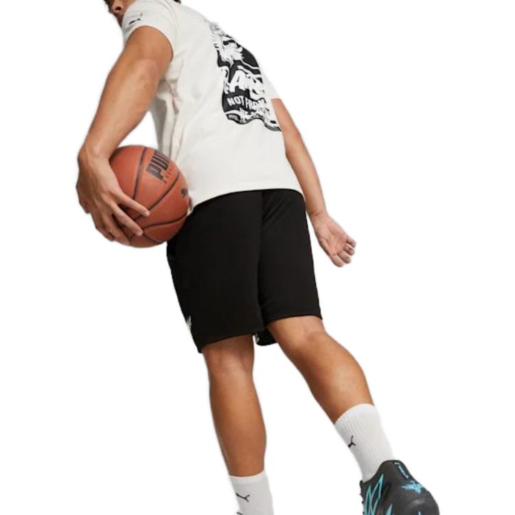 Puma Шорты для баскетбола X Melo Flare X Lamelo Ball Whispers Mb.03 Ss23 Training, мужские шорты, черные 621723-01