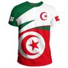 Men Algeria Flag 3D Print T‑shirt Summer Loose Casual Sports Short Sleeve Tee
