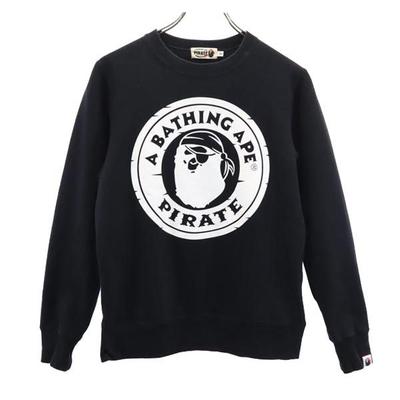 A BATHING APE PIRATE Свитшот с длинным рукавом S черный Мужской Б/у