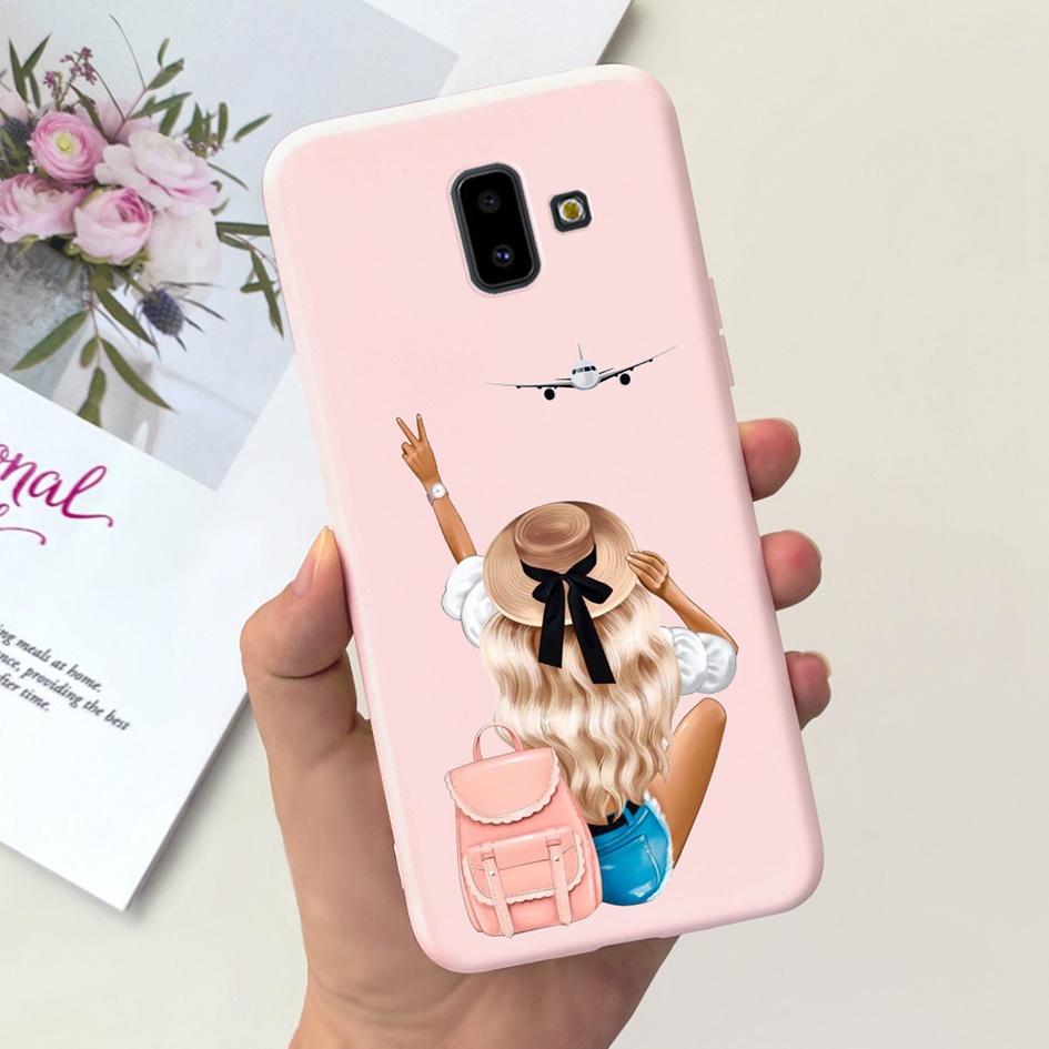 Чехол для Samsung Galaxy J4 J6 Plus 2018 Популярный Цветок Мягкий Силикон Задняя Крышка Телефона Для Samsung J6Plus J4Plus J610F J415F Capa