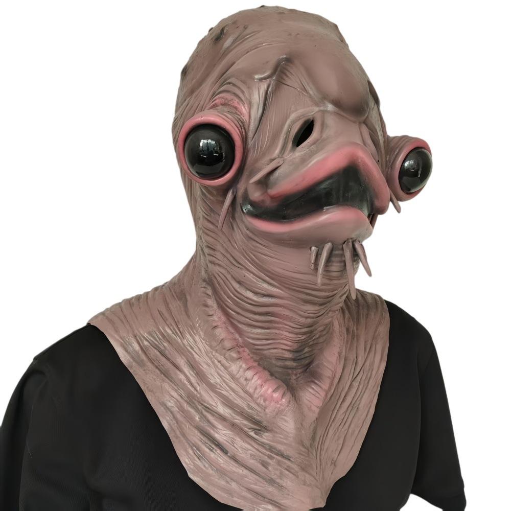 Green Fish Monster Mask Horror Monster Fish Animal Hood Catfish Essence Hood Masquerade Paw Gloves
