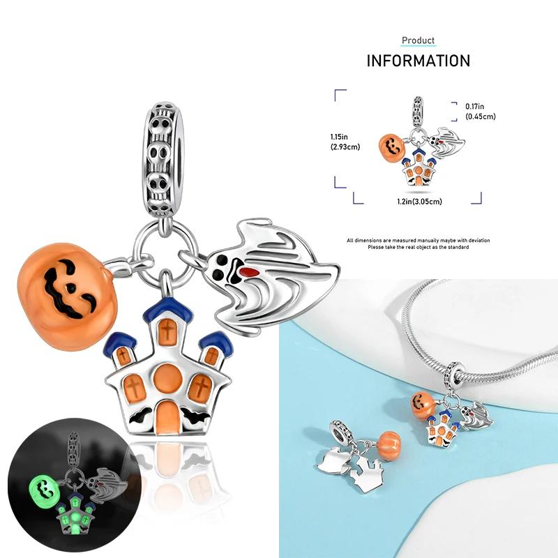 Рождественские Шармы Медь Лось Санта Клаус Бусина Снежинка Колокольчик Снеговик Шарм Подходит для Оригинального Браслета DIY Ювелирные Изделия