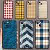 Plaid Stripe Pattern Phone Case For iPhone Samsung Galaxy Redmi Xiaomi Oppo OnePlus Note S A 7 8 9 10 11 12 13 14 20 21 22 23 53 54 Pro Max Plus Ultra
