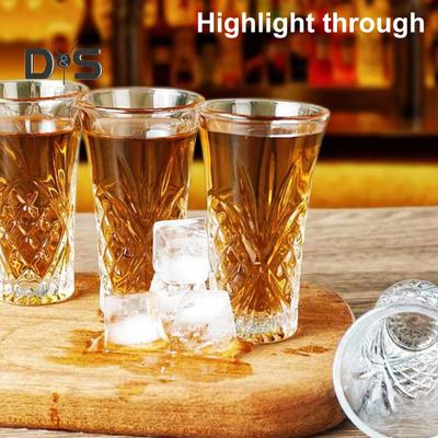 1/2/4 шт. стопок 60 мл стаканы для текилы тяжелые стаканы для виски водки ликерные напитки эспрессо десерты ликерные стаканы для домашнего бара