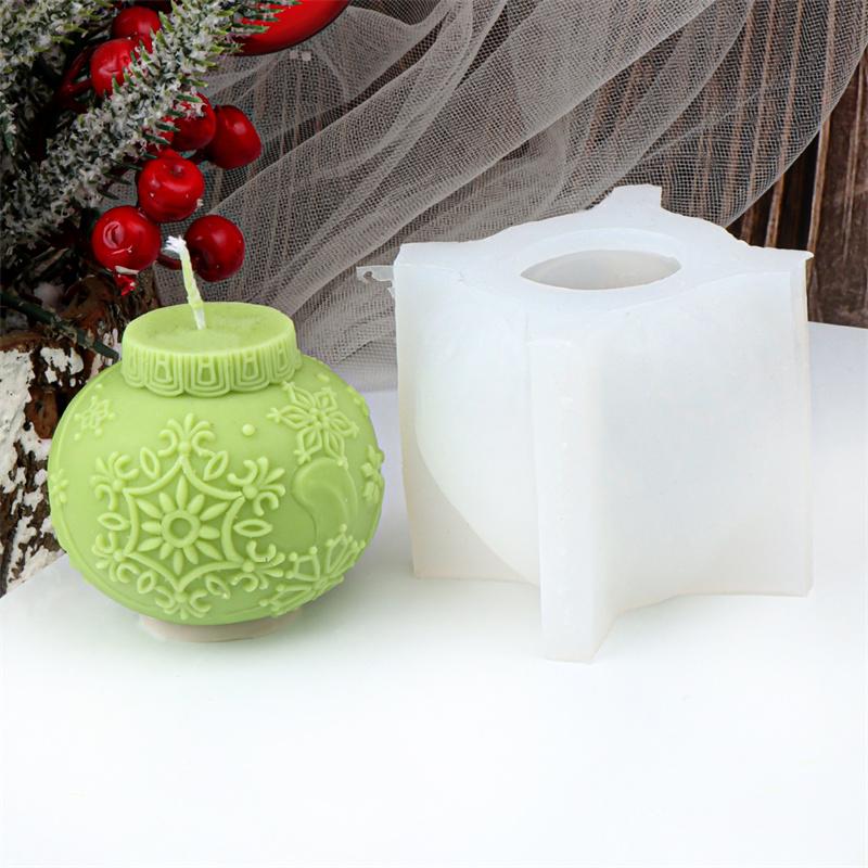 Рождественский шар-колокольчик Силиконовая форма для свечей Формы в виде снежинки и лося Праздничные формы Сделай сам Рождественские свечи ручной работы, Домашний декор для рабочего стола