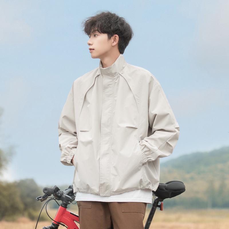 Унисекс весенне-осенняя быстросохнущая куртка для альпинизма: Водонепроницаемая, Ветрозащитная, Рабочая одежда со стойкой