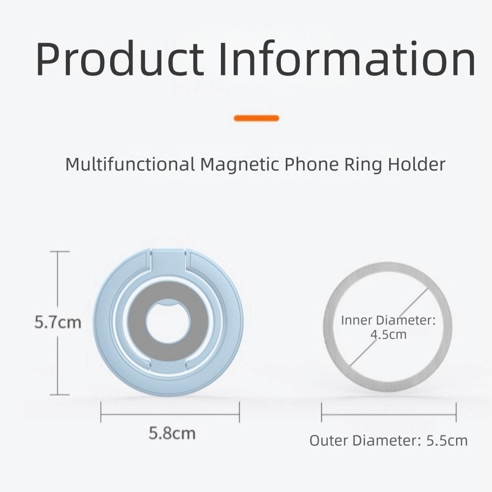 360 Rotating Magnetic Phone Ring Holder Portable Folding Mobile Phone Ring Stand Phone Back Case