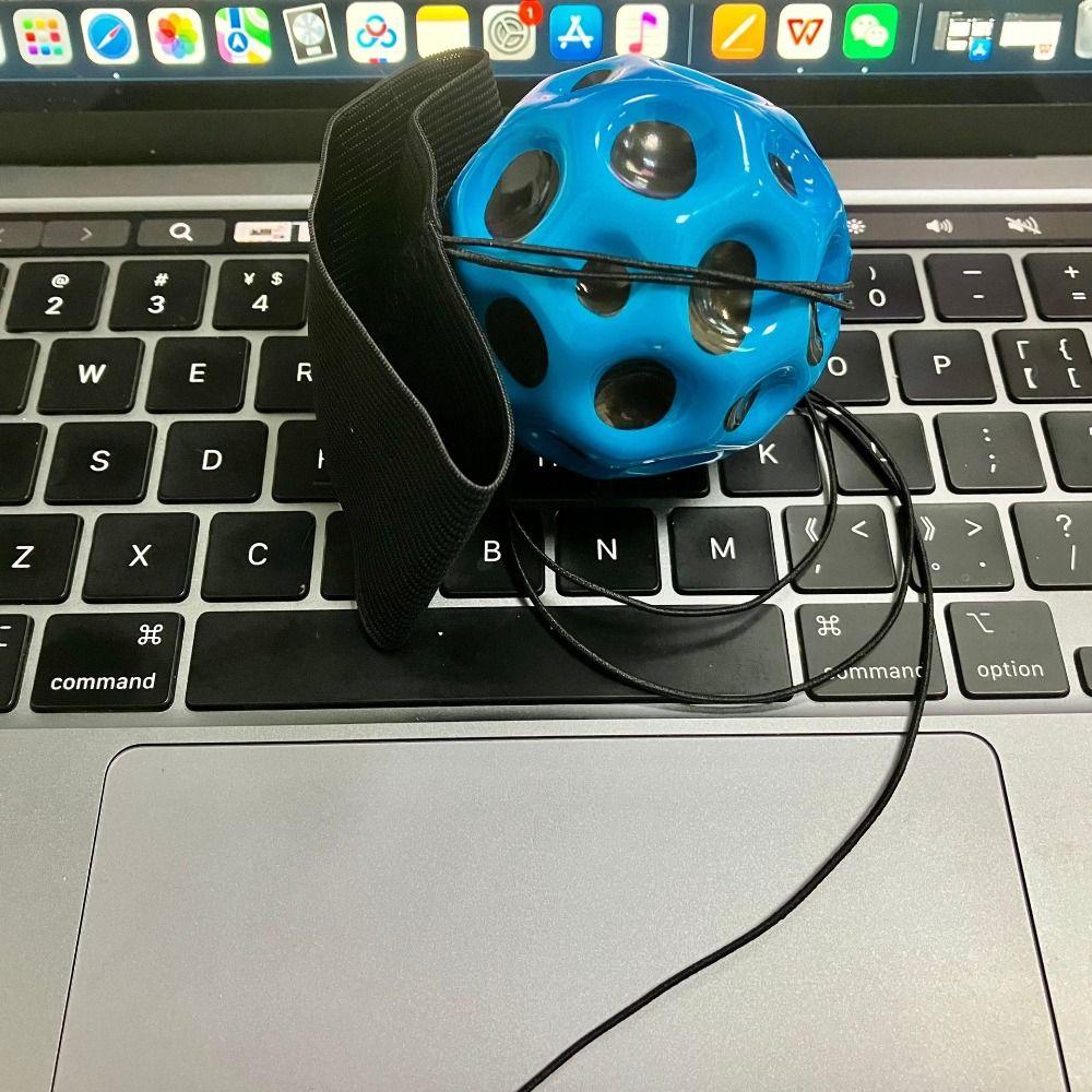 Hand Ball Game Wrist Return Rubber Ball Exercise Wrist Elastic Ball High Bouncing Ball  Kids Toy