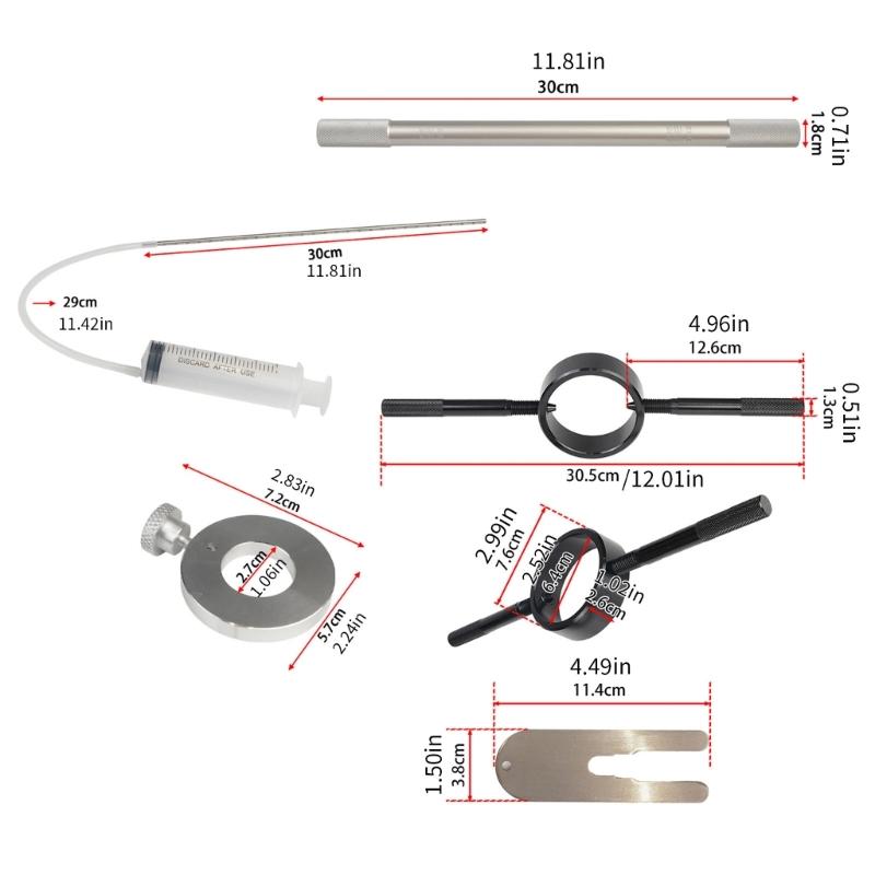Heavy Duty Lightweight 6061 Aircraft Grade Aluminum Fork Spring Compressor Tool For Motorcycle Suspension System Service