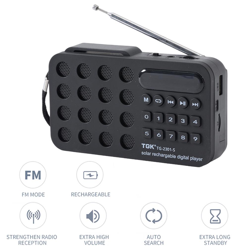 Мини Портативное Карманное FM Радио с Поддержкой Bluetooth, USB, TF-карты, Беспроводные Динамики, Цифровой Радиодинамик, Музыкальный Плеер