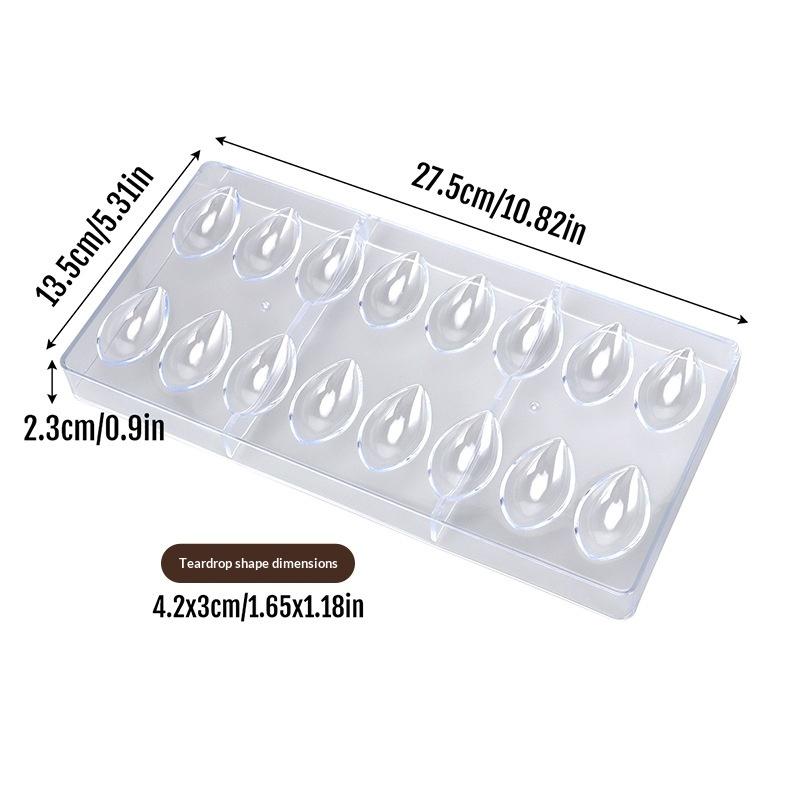 M-Профессиональная прозрачная пластиковая форма для шоколада, прозрачные ручные инструменты для шоколада, форма для торта DIY, десертный пудинг