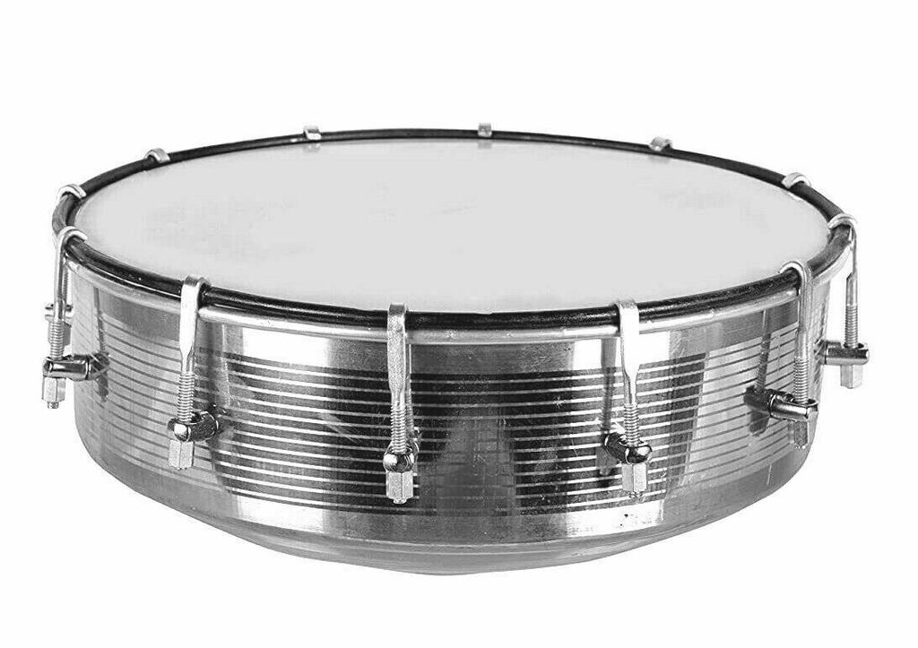 Musical Instrument – Stainless Steel Nasik Tasha Drum with Bag and Stick