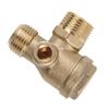 Air Compressor Check Valve 3 Port Male Thread Check Valve Pipe Connection Tool Pneumatic Accessory Corrosion Resistance
