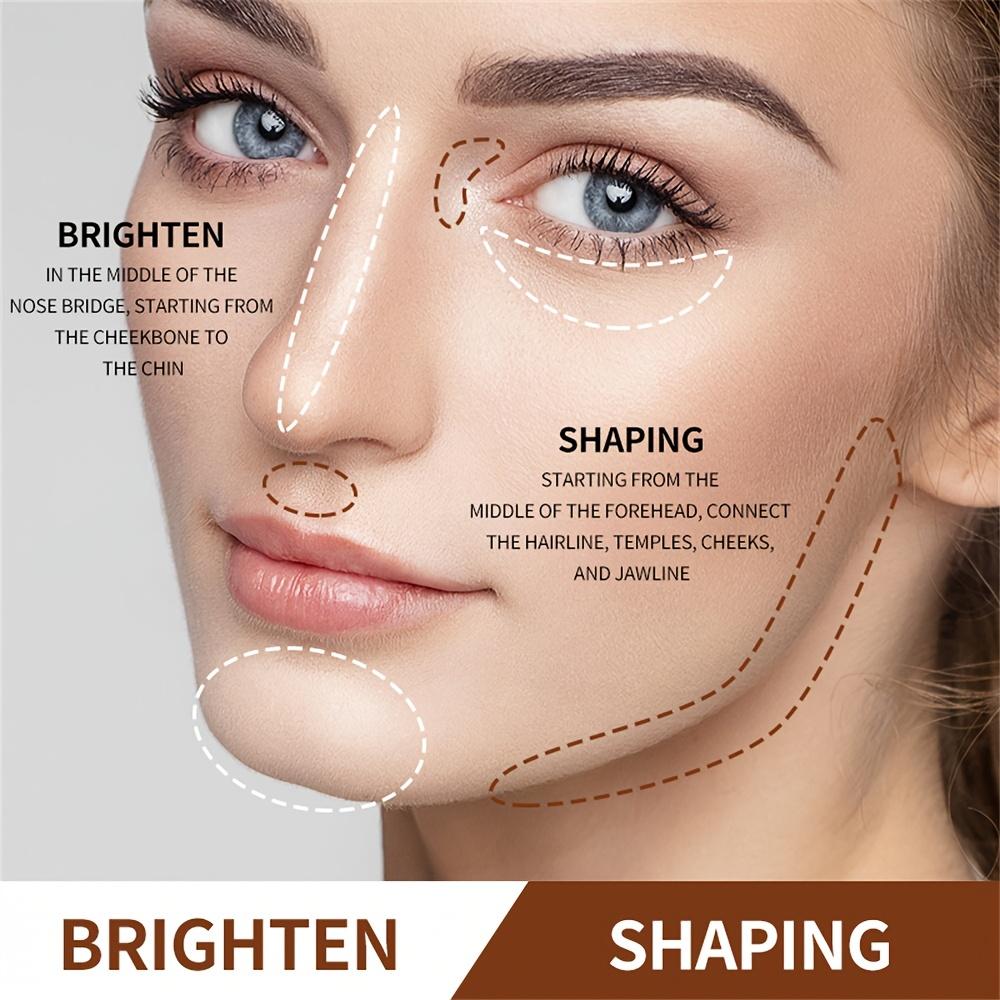 Двусторонний контуринг-стик, Хайлайтер-стик, Теневой стик, Бронзовый стик для контуринга лица, Консилер для темных кругов под глазами, Осветление тона кожи